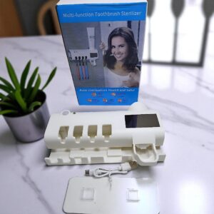 DISPENSADOR DE CREMA Y SOPORTE CEPILLOS DE DIENTES