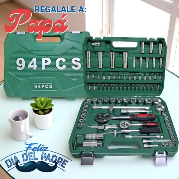 CAJA DE HERRAMIENTAS DE 94 PIEZAS