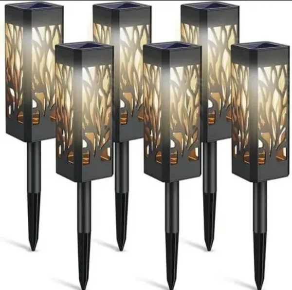 PACK DE 8 FOCOS SOLARES DE JARDIN