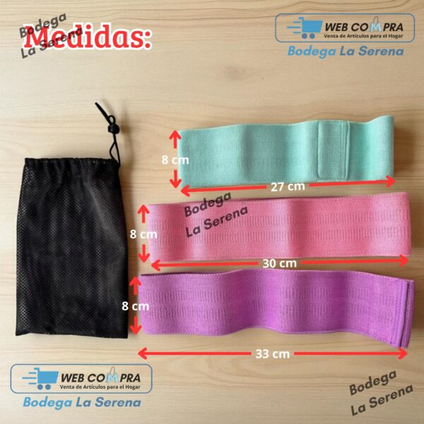 BANDAS ELASTICAS PARA EJERCICIOS - Imagen 2
