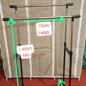 PERCHERO DOBLE CON RUEDAS