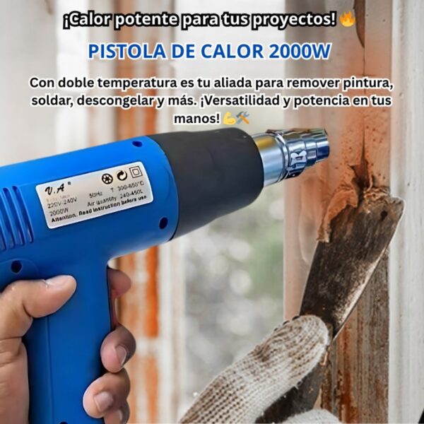 PISTOLA DE CALOR 2000W - Imagen 3