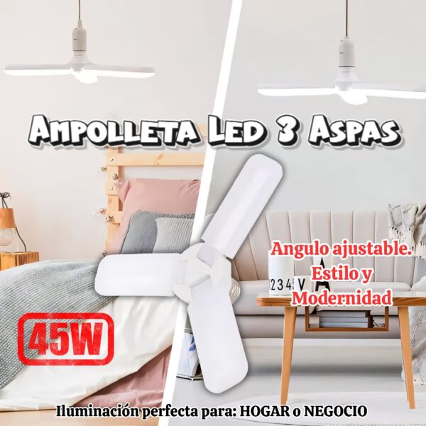 BOMBILLO AMPOLLETA 3 ASPAS - Imagen 2