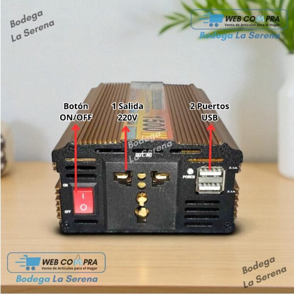 CONVERSOR DE 1500 WATTS - Imagen 3