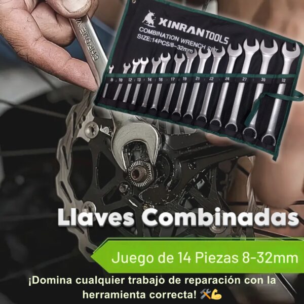 JUEGO DE LLAVES DE 14 PIEZAS PUNTA CORONA - Imagen 3