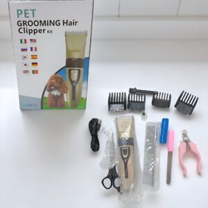 MAQUINA AFEITADORA PARA MASCOTA DORADA