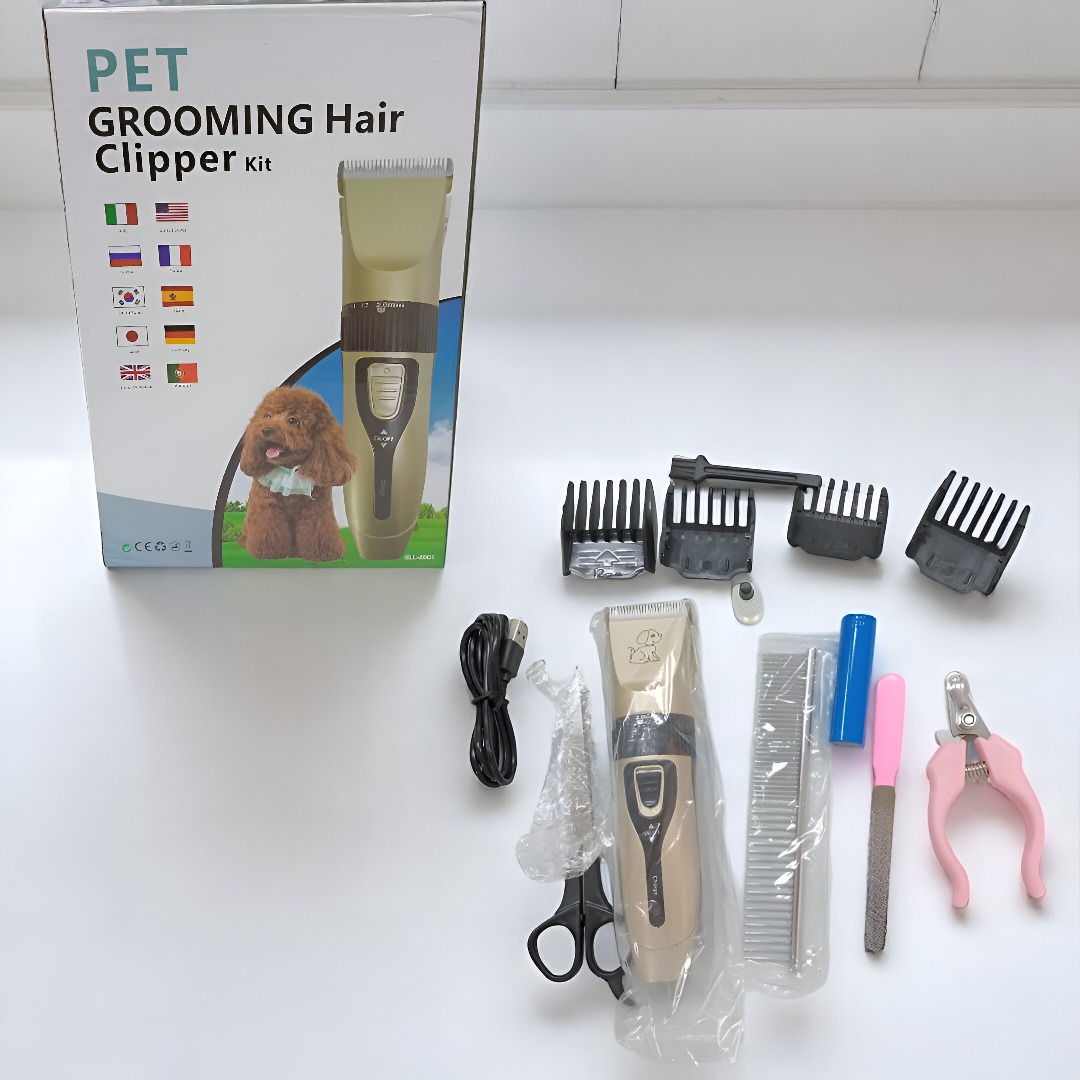 MAQUINA AFEITADORA PARA MASCOTA DORADA