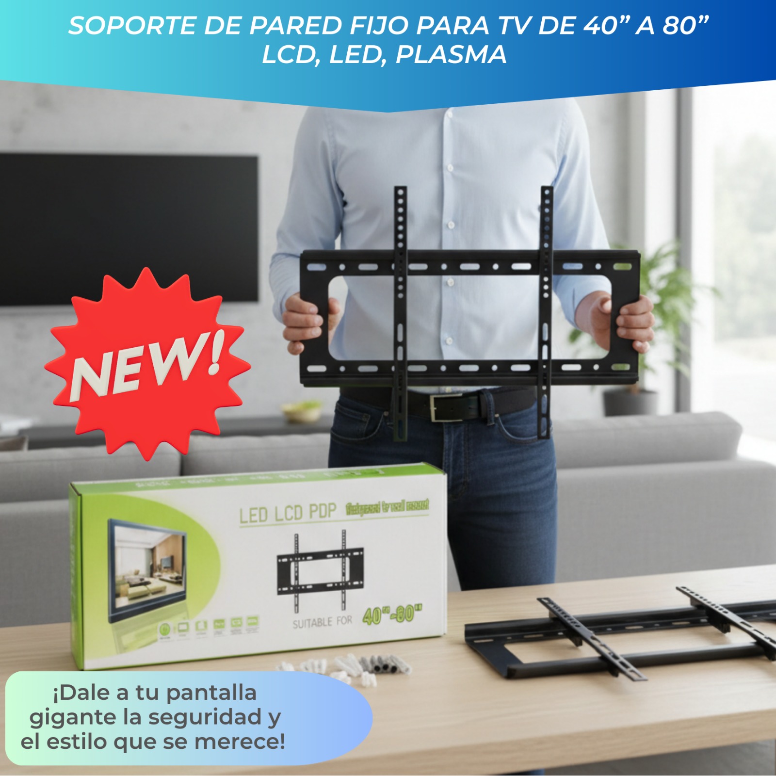 SOPORTE FIJO DE 40 A 80