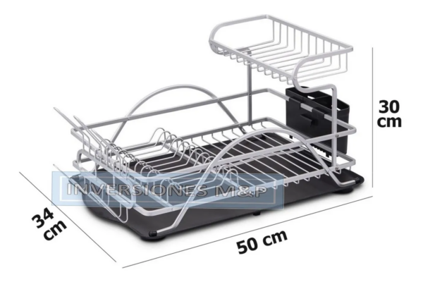 ESCURRIDOR DE ALUMINIO 2 NIVELES