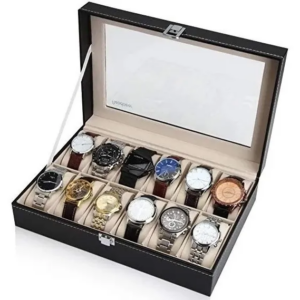 CAJA ORGANIZADOR PARA 12 RELOJES