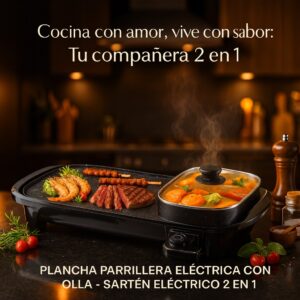 PARRILLA MULTIFUNCIONAL 2 EN 1 ELECTRICA