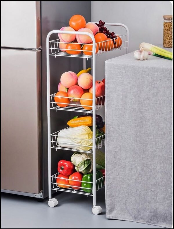 CARRITO ORGANIZADOR DE VERDURAS 4 NIVELES