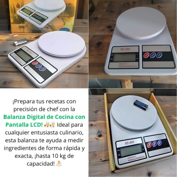 BALANZA DIGITAL GRAMERA DE 10 KG - Imagen 2