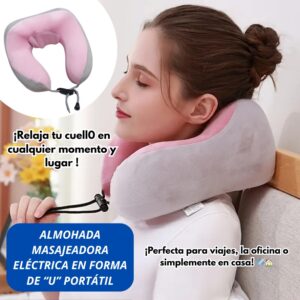 ALMOHADA MASAJEADORA COLOR ROSA