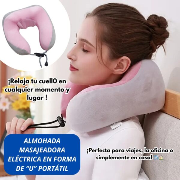 ALMOHADA MASAJEADORA COLOR ROSA