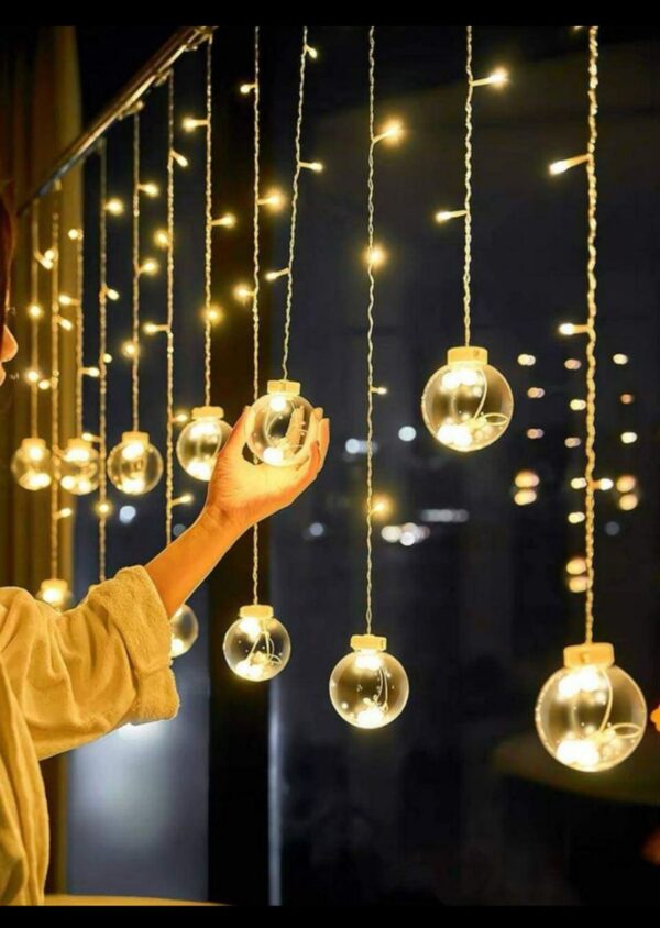 ESFERAS DE LUCES DE NAVIDAD 3 METROS LUZ CALIDA - Imagen 2