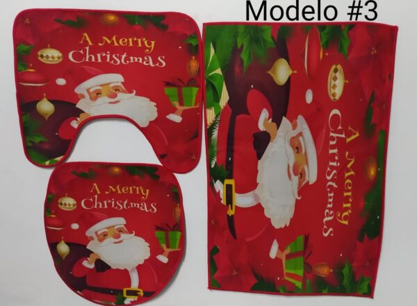 ALFOMBRA DE BAÑO DE NAVIDAD - Imagen 6