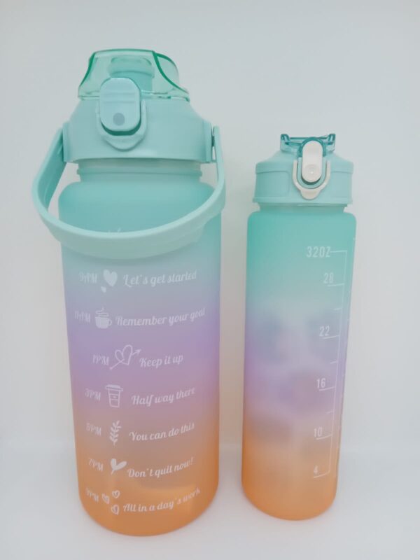 PACK DE BOTELLA MOTIVACIONAL DE 2 LITROS MAS UNA 900ML - Imagen 6