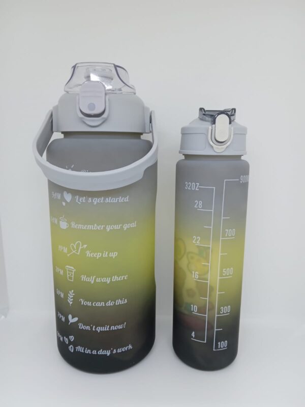 PACK DE BOTELLA MOTIVACIONAL DE 2 LITROS MAS UNA 900ML - Imagen 2