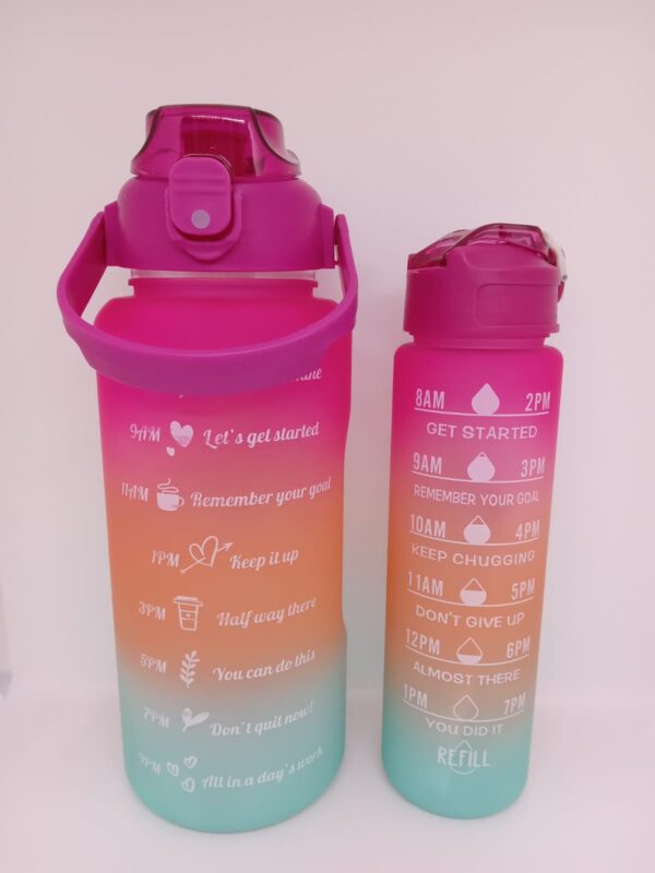 PACK DE BOTELLA MOTIVACIONAL DE 2 LITROS MAS UNA 900ML