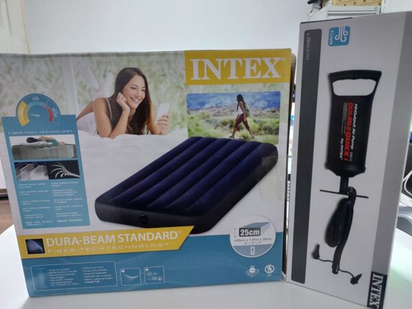 COLLCHON INFLABLE CON INFLADOR DOS PLAZAS - Imagen 2