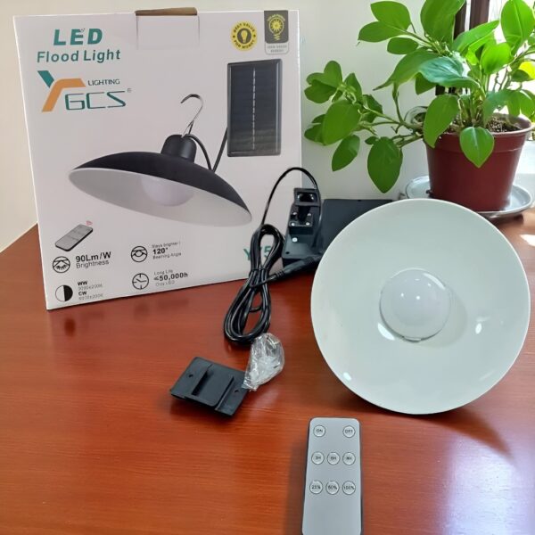 LAMPARA LED SIMPLE CON PANEL SOLAR - Imagen 2