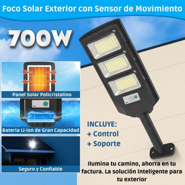 FOCO PLASTICO DE 700 WATTS - Imagen 3