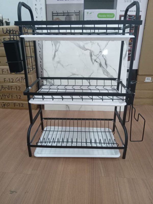 ESCURRIDOR DE ACERO 3 NIVELES KITCHEN RACK - Imagen 4