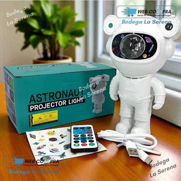 ASTRONAUTA PROYECTOR CON PARLANTE Y BLUETOOH