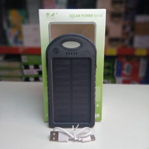 POWER BANK SOLAR DE 20000 AMP COLOR NEGRA