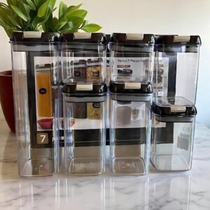 SET DE 7 DISPENSADORES DE CEREALES