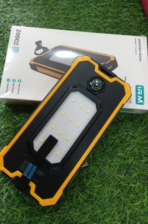 PAWER BANK SOLAR CON LINTERNA
