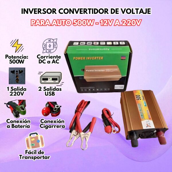 CONVERSOR DE 500 WATTS - Imagen 2