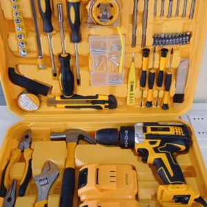KIT DE TALADRO MAS HERRAMIENTAS