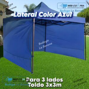 LONA LATERAL DE TOLDO 3X3 AZUL