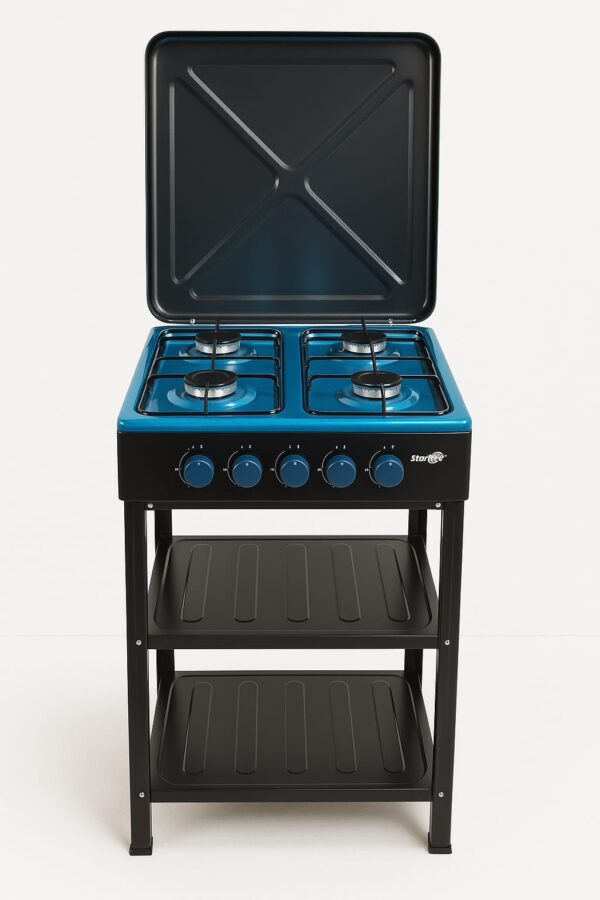 COCINA A GAS 4 HORNILLAS CON PEDESTAL
