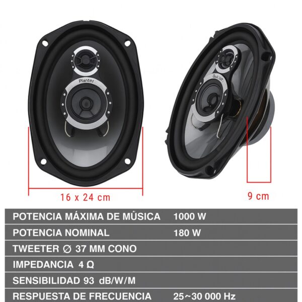 PARLANTE DE AUTO 6*9 PULGADAS DE 1000 WATTS - Imagen 2