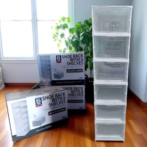 PACK DE ZAPATERA ACRÍLICA 6 CAJAS