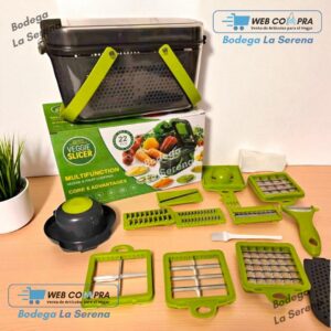 RALLADOR DE VERDURAS Y FRUTAS 22 PIEZAS