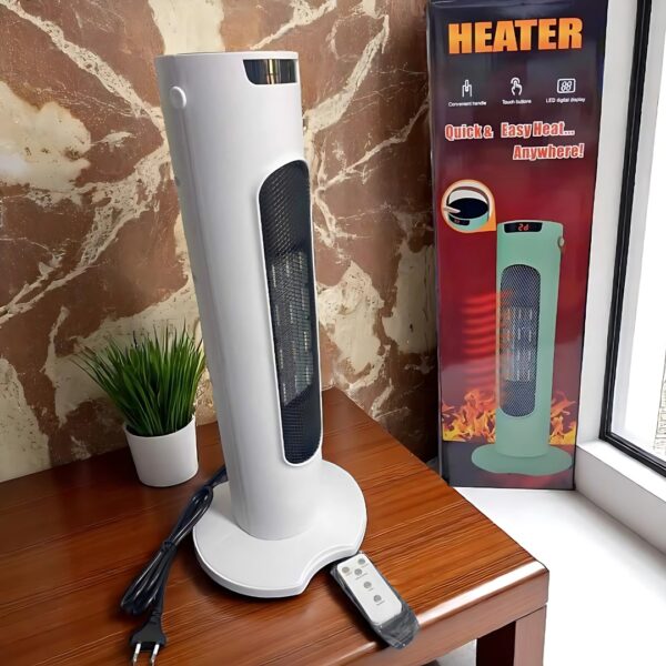 CALEFACTOR  CON PEDESTAL COLOR BLANCO