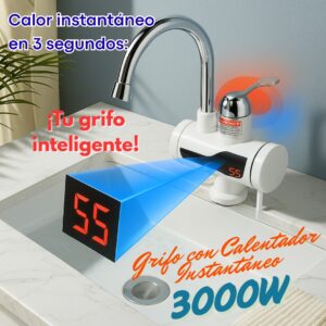 GRIFO DE LAVAPLATOS CON CALENTADOR