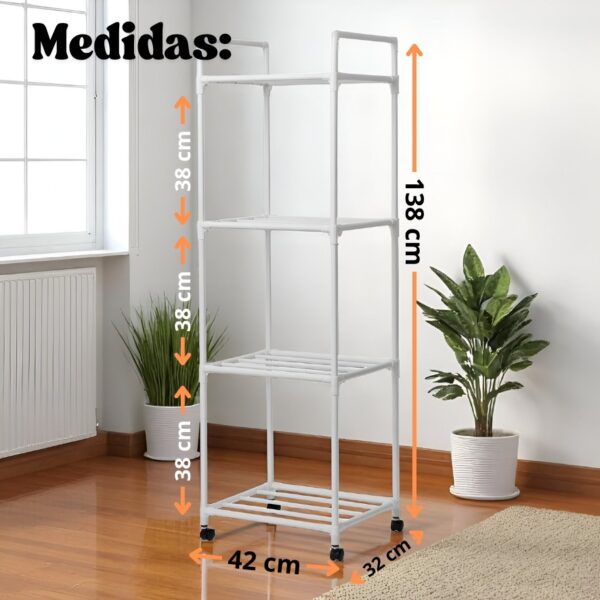 ESTANTE DE ALMACENAMIENTO 4 NIVELES - Imagen 2