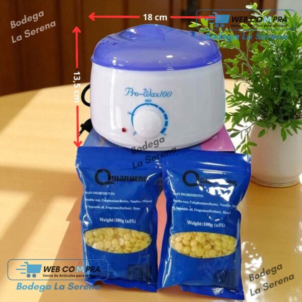 OLLA DEPILADORA+CERA AZUL - Imagen 3