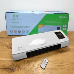 CALEFACTOR DE PARED + VENTILADOR 2 EN 1 2200W – CON COLGADOR