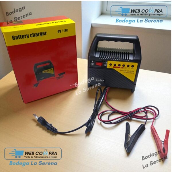 CARGADOR DE BATERIA 12 VOLTIO PLASTICO PARA AUTO