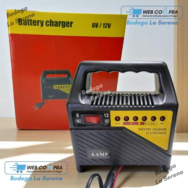 CARGADOR DE BATERIA 12 VOLTIO PLASTICO PARA AUTO - Imagen 2