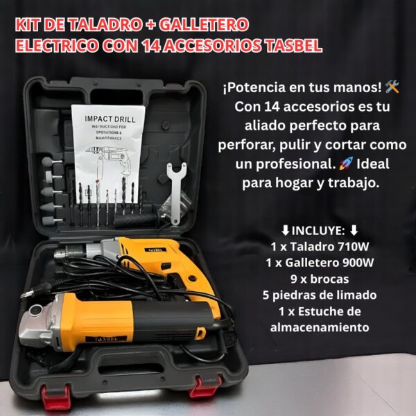TALADRO Y GALLETERO ELECTRICO - Imagen 2