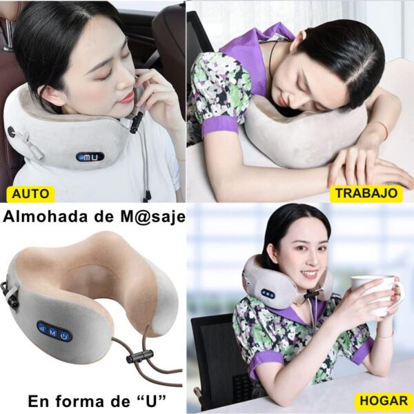 ALMOHADA MASAJEADORA COLOR CAFE - Imagen 3