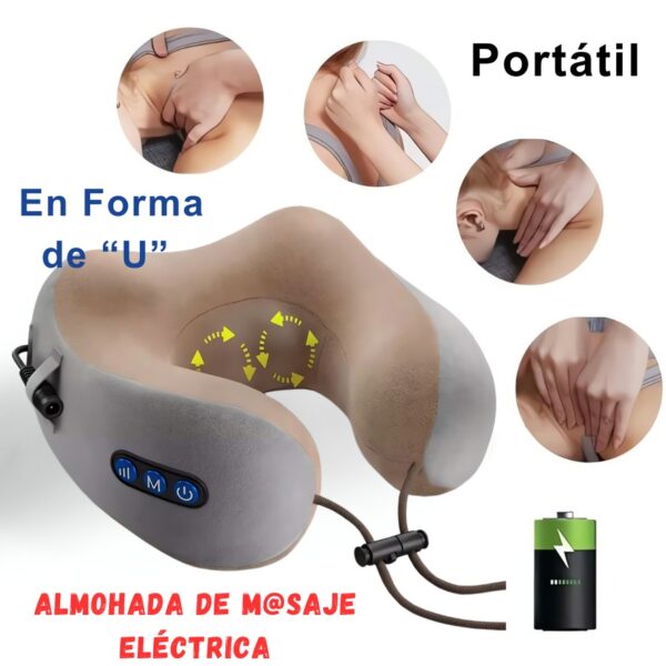 ALMOHADA MASAJEADORA COLOR CAFE