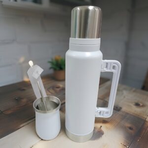 TERMO DE MATE COLOR BLANCO